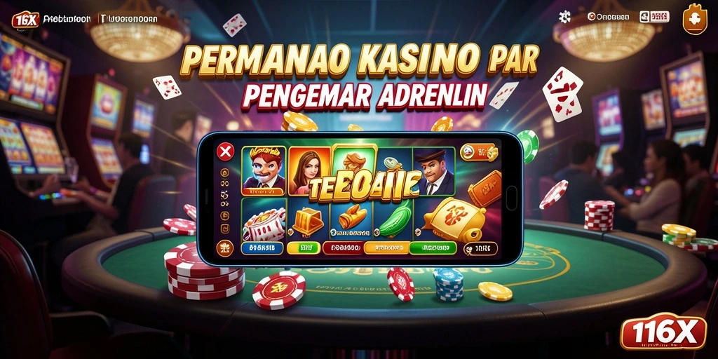 Tampilan gameplay kasino yang mendebarkan di 116X.