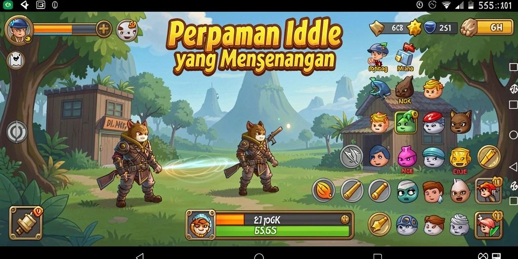 Tampilan gameplay 66K yang mengasyikkan dan menenangkan.