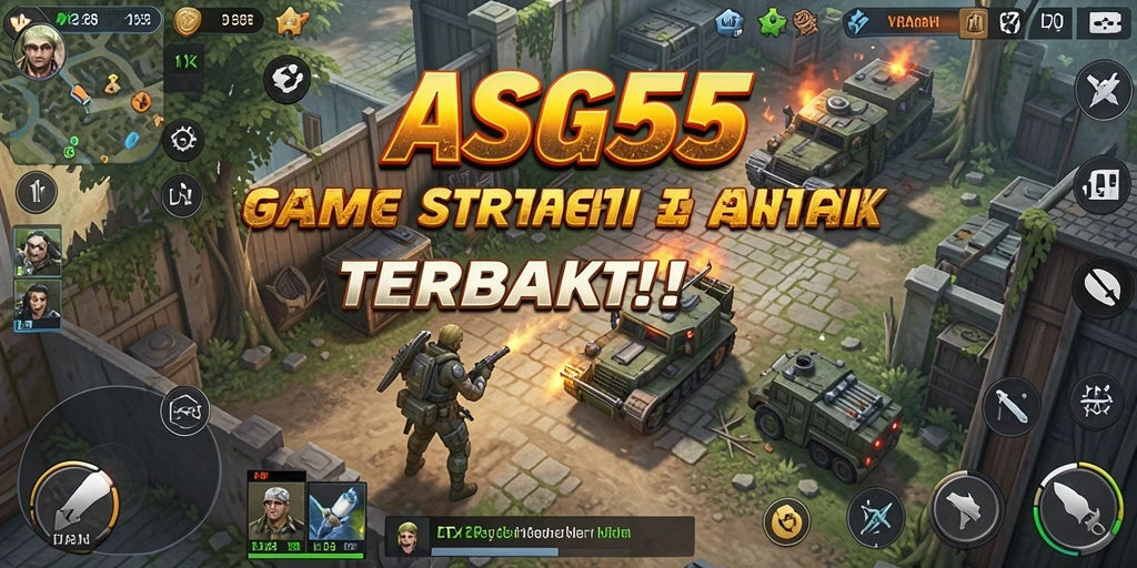 Tangkapan layar ASG55 menampilkan pertempuran strategis yang mendebarkan.