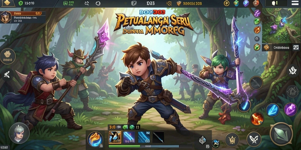 Gameplay dinamis dan seru dalam BOY303, MMORPG yang menarik.