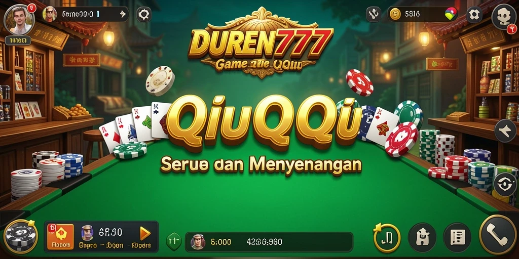 Tampilan gameplay QiuQiu yang menegangkan dan seru.
