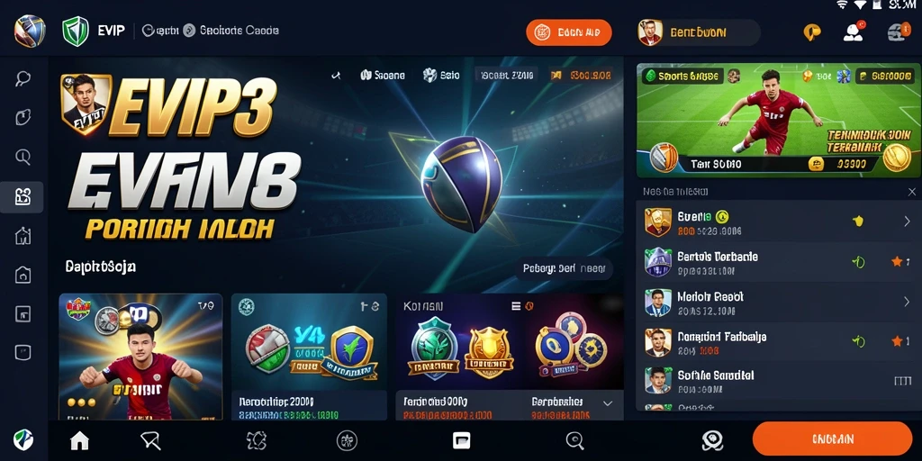 Tampilan gameplay EVIP3 yang interaktif dan menarik.