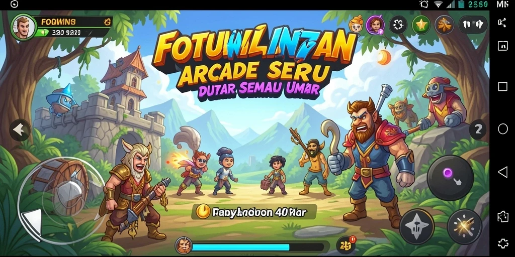 Tampilan gameplay menarik dari FORWIN77 saat aksi berlangsung.