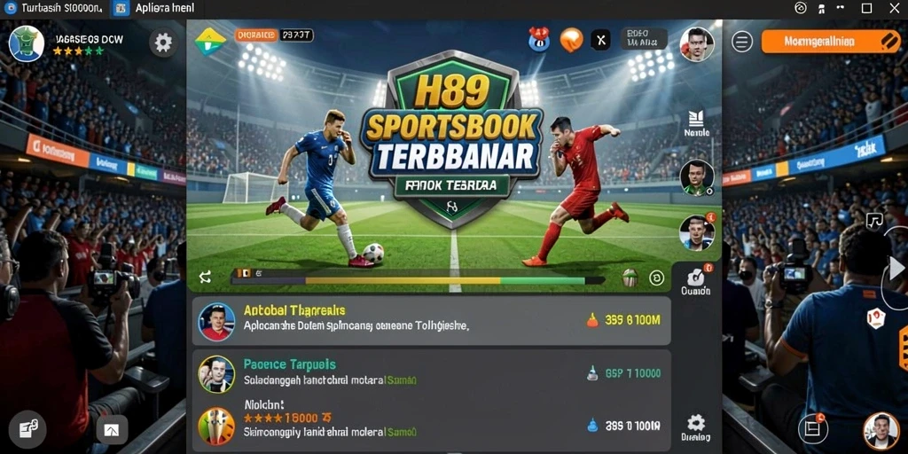 Tampilan gameplay H89 yang menarik dengan berbagai opsi taruhan olahraga.