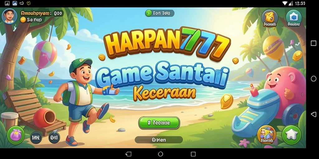Tampilan gameplay <strong>HARAPAN777</strong> yang penuh warna dan menarik.