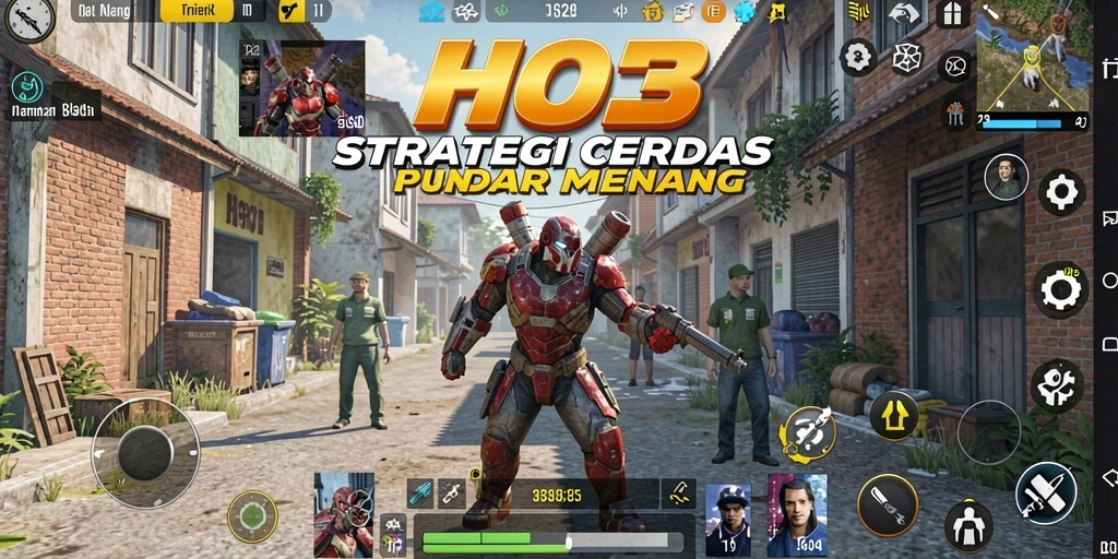 Tangkapan layar gameplay HO3 yang menampilkan strategi mendalam.