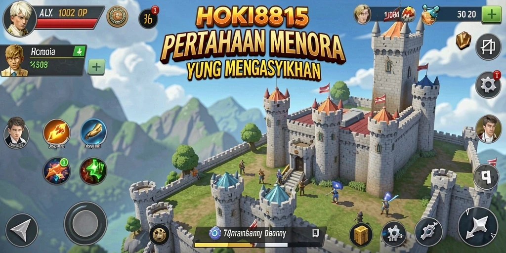 Tampilan gameplay HOKI8815 yang seru saat bertahan dari serangan musuh.