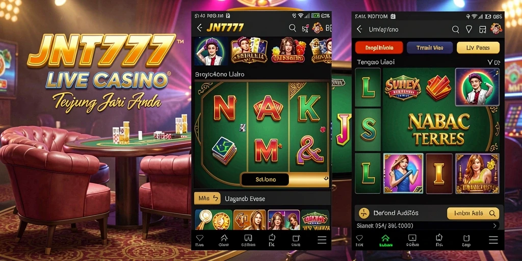 Screenshot gameplay Live Casino JNT777 dengan dealer dan pemain aktif.
