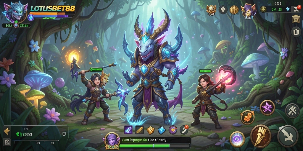 Tampilan gameplay LOTUSBET88 yang menakjubkan dan penuh petualangan.