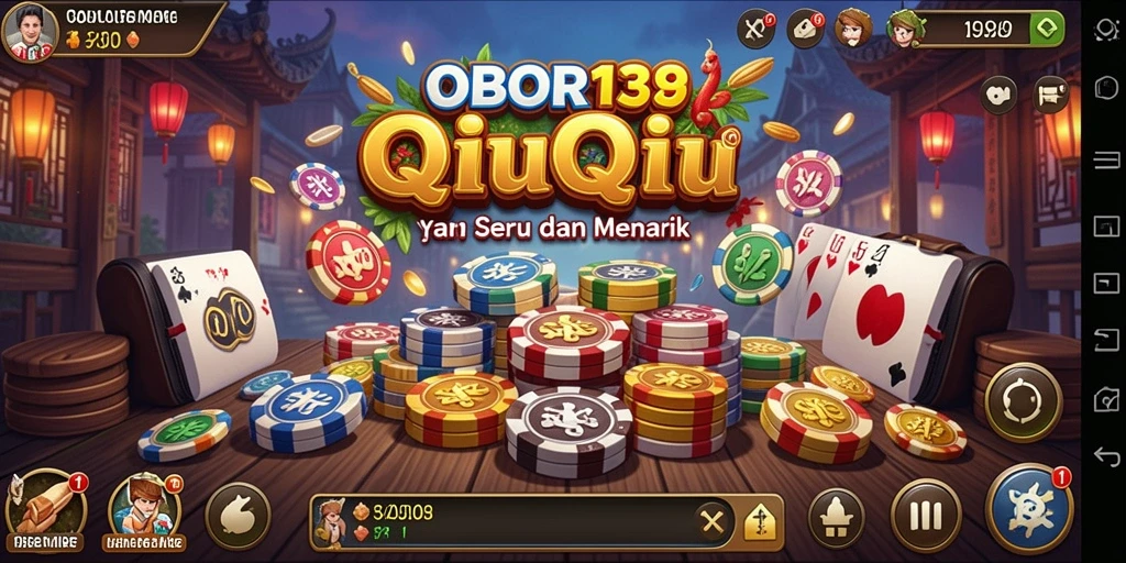 Tampilan layar utama OBOR138 dengan gameplay QiuQiu yang menarik.