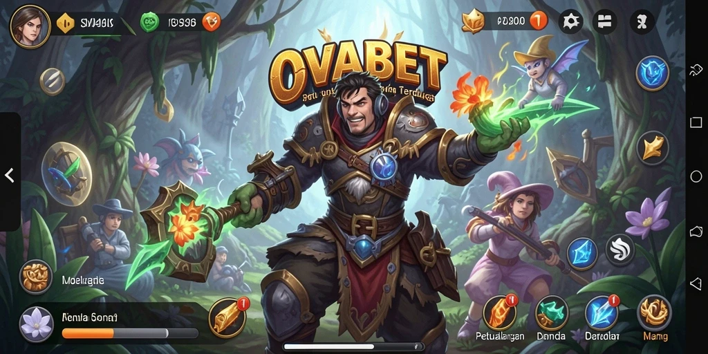 Screenshot gameplay OVABET menunjukkan aksi petualangan yang mendebarkan.