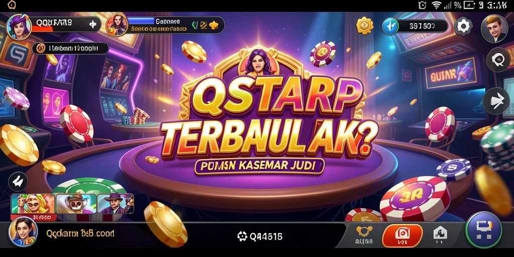Screenshot gameplay <strong>QQSTAR</strong> yang menunjukkan suasana Kasino yang mengasyikkan.