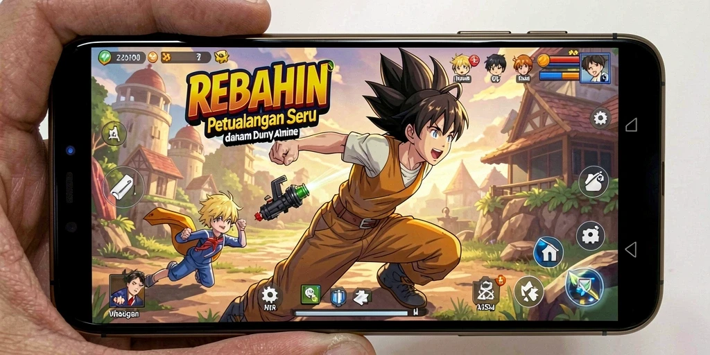 Gameplay menakjubkan dalam dunia anime yang imersif.