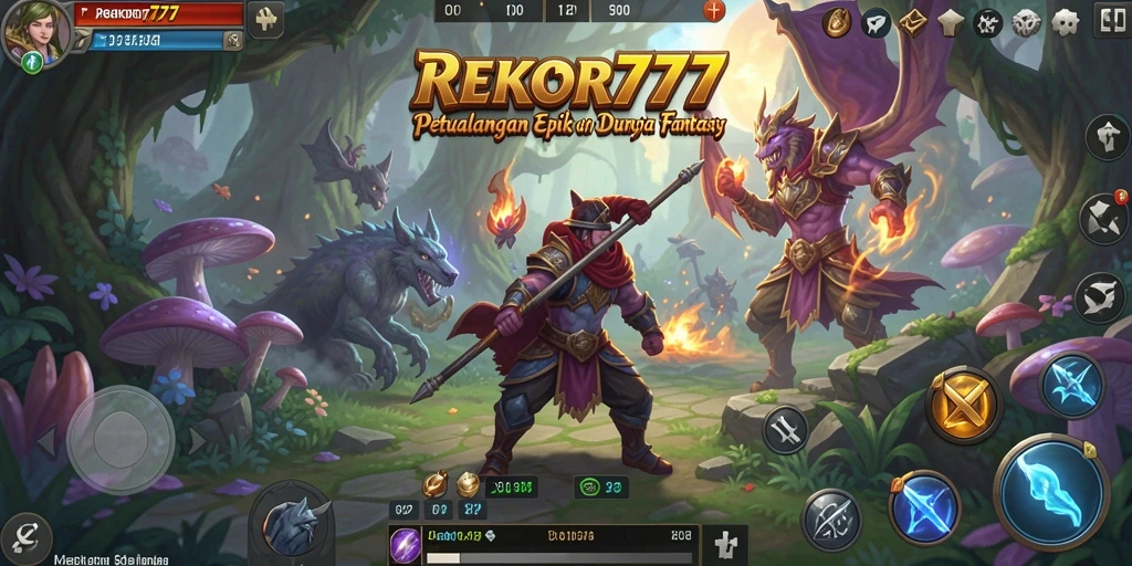 Screenshot menampilkan pertarungan epik dalam <strong>REKOR777</strong> dengan karakter beraksi.