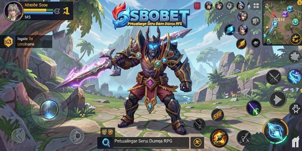 Tampilan menakjubkan dari gameplay RPG SBOBET dengan karakter dan setting yang memukau.