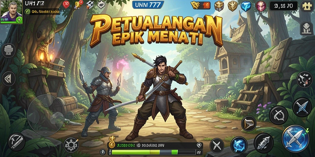 Tampilan gameplay UH77 dengan petualangan mendebarkan dan grafik menakjubkan.