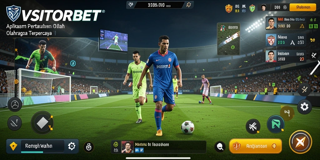 Tampilan gameplay SERU dari VISITORBET dengan taruhan olahraga.